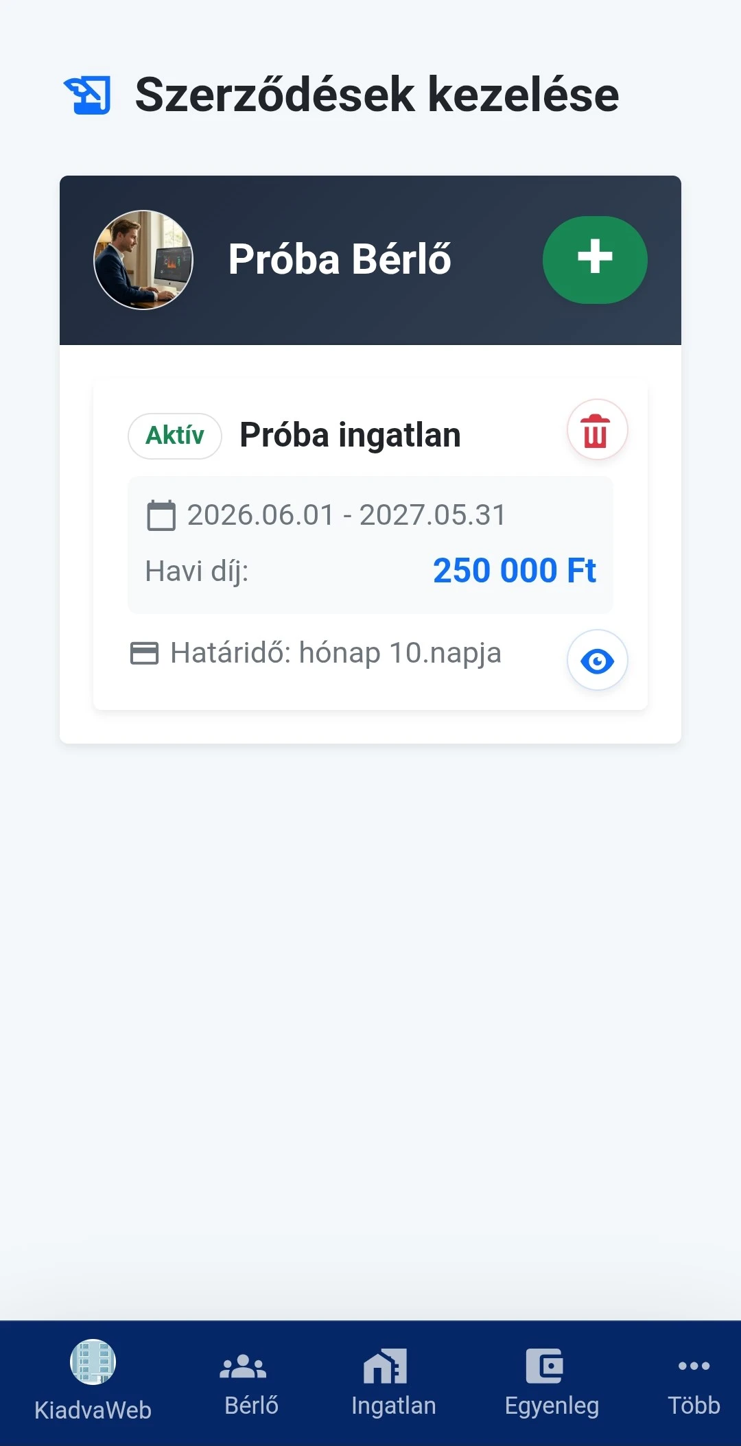 Szerződéskészítés