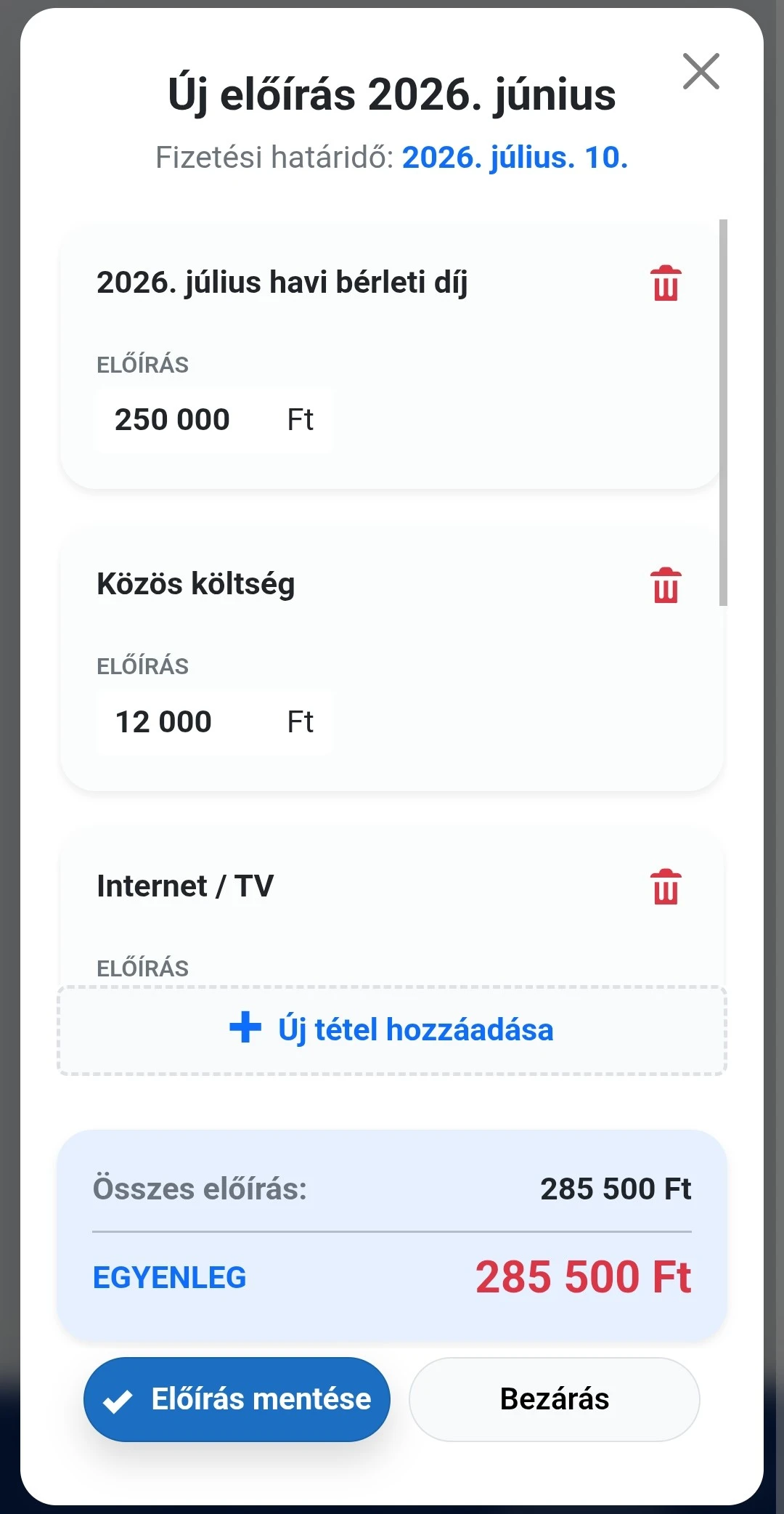 Egyenlegközlők